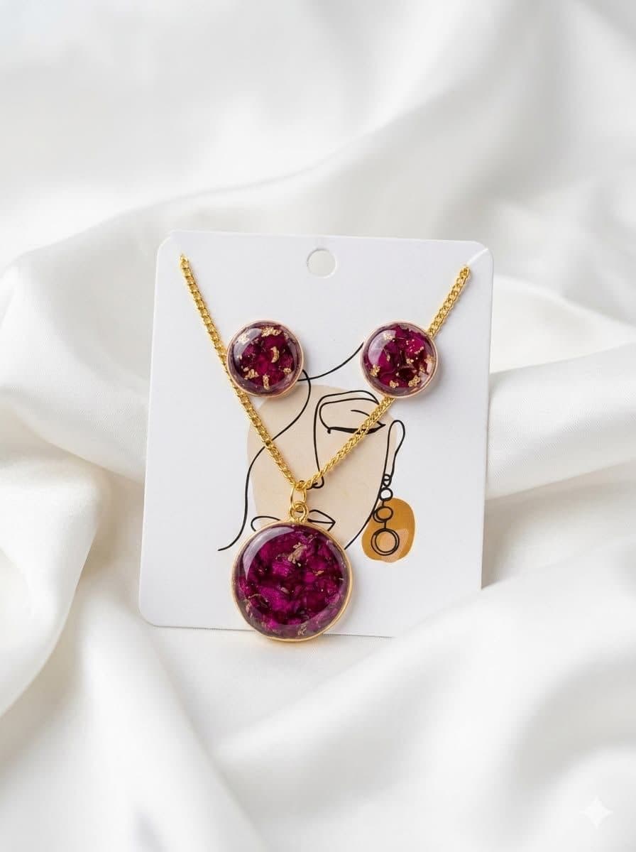 Resin jewellery set